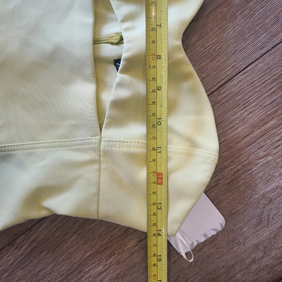 NWT Zara Yellow Strapless Mini Dress with cut outs sz small - Picture 6 of 8